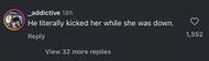 Comments under The Neighborhood Talk's post as Gina Huynh posts "FreeDiddy." (Image via Instagram/@theneighborhoodtalk)